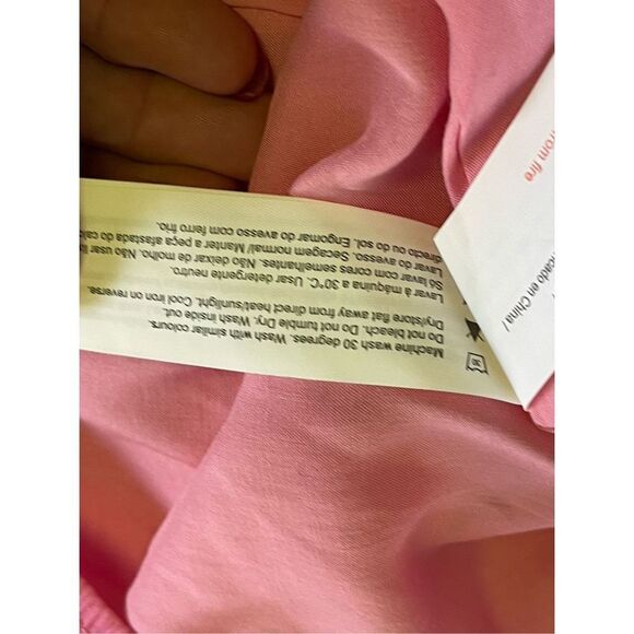 Traffic People Women's Chain Print Raglan Sleeve Tunic Top Red & Pink Size Large - Picture 5 of 5